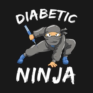 Diabetic Ninja Insulin Diabetes Awareness Month T-Shirt