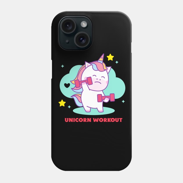 Unicorn Workout | Cute Baby Phone Case by KidsKingdom