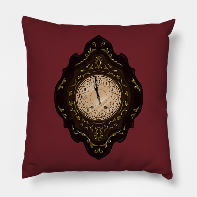 13th Hour Pillow by Thedustyphoenix