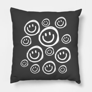 Smiley Face Collage Pillow