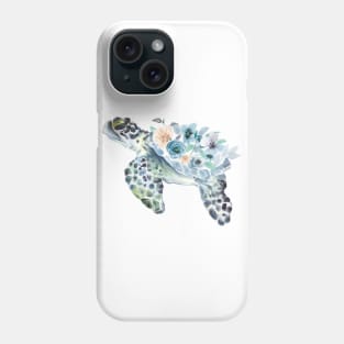 Floral Turtle Phone Case