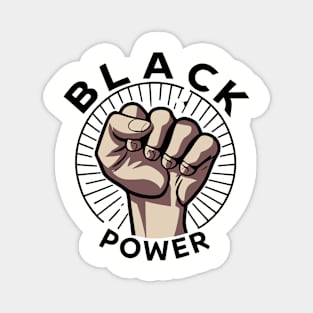 Black Power Fist Magnet