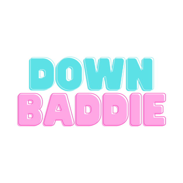 Down Bad Baddie for the Gym TTPD Tay Swiftie Music Pop Fan by Little Duck Designs