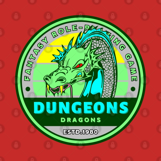 Dungeons & Dragons  Logo Style Fanart by Faeyza Creative Design