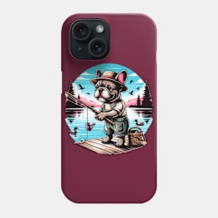 Frenchie Fishin Phone Case