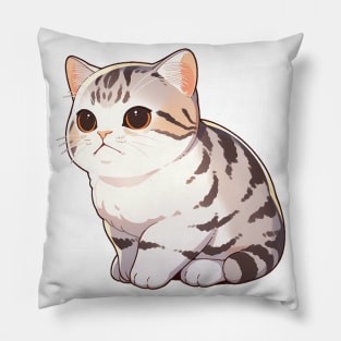 Cute American Shorthair Cat Pillow