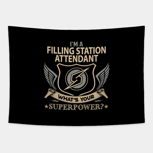 Filling Station Attendant T Shirt - Superpower Gift Item Tee Tapestry by Cosimiaart