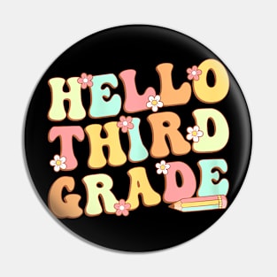 Third Grade Team 3rd Grade Teacher Girl Back to School Pin
