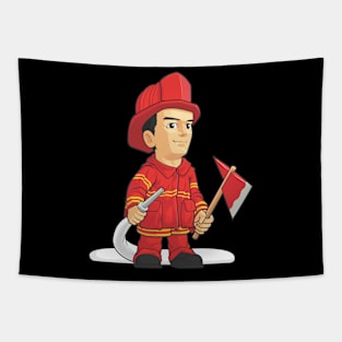 Firefighter Boy Tapestry