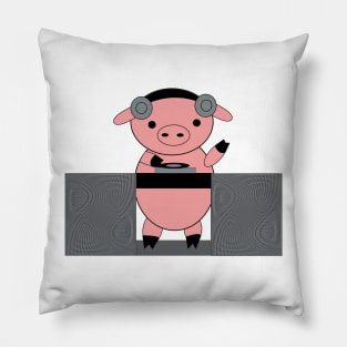 DJ Piggy Pig Pillow