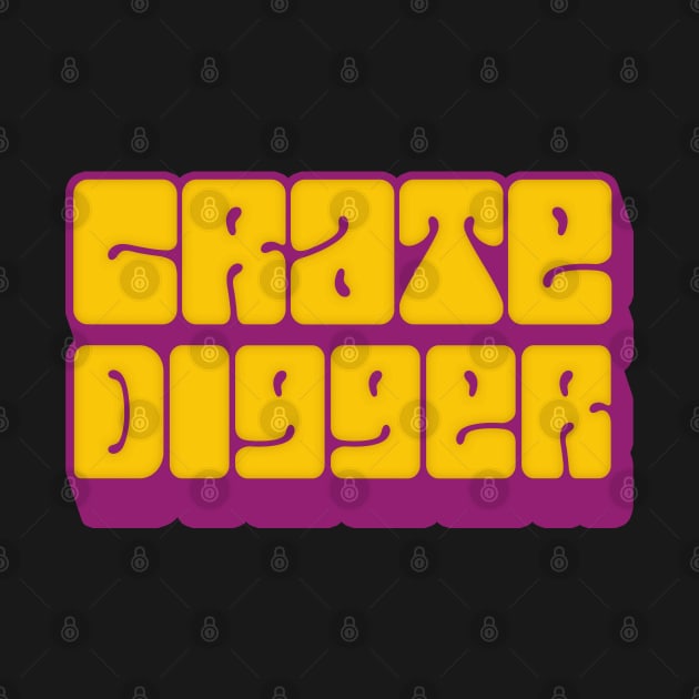 Crate Digger /// Vinyl Record Junkie Design by DankFutura