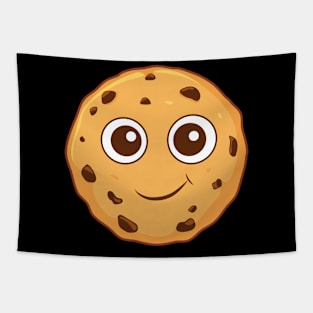 Chocolate Chip Cookie Kawaii Cute Cookie Tapestry