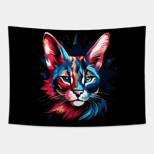 Patriotic Caracal Tapestry