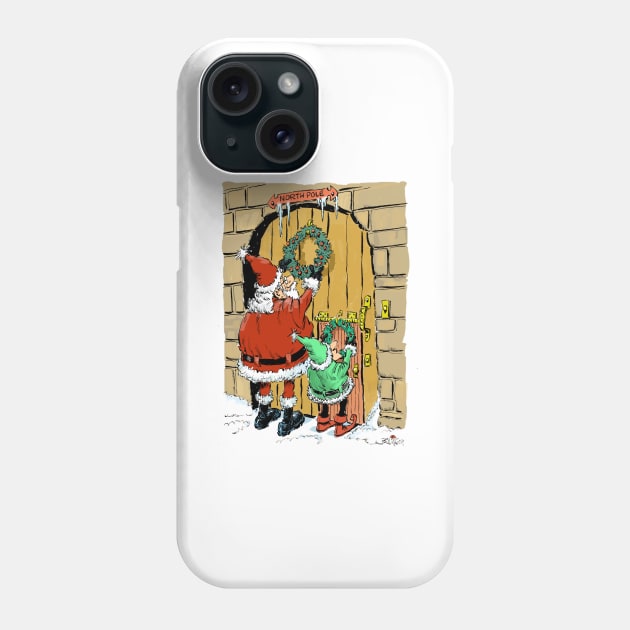 All Santa's creatures, great and small. Phone Case by Steerhead