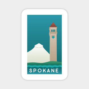 Spokane Poster Magnet