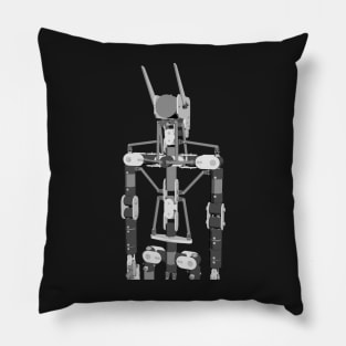 B&W Concept Robot 02 Pillow