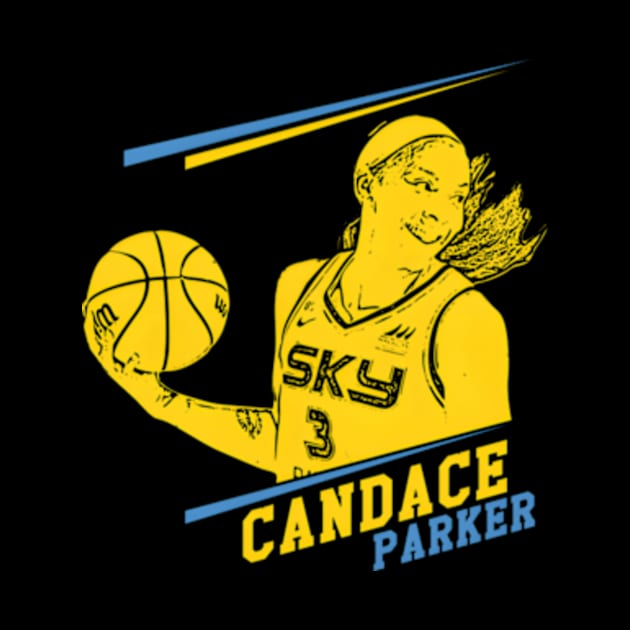 Candace Parker Chicago Sky Color V by dany artist