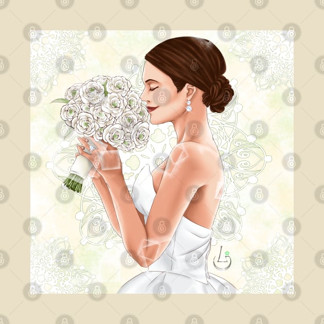 Lea Michele Marriage Portrait by AudreyWagnerArt