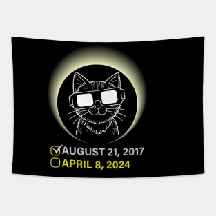 Solar Eclipse 2024 Shirt Total Eclipse April 8th 2024 Cat Tapestry