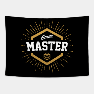 Game Master with D20 Dice Tabletop RPG Gaming Tapestry