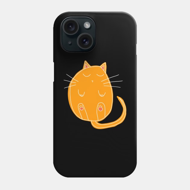 sleeping cat Phone Case by ThomaeArt