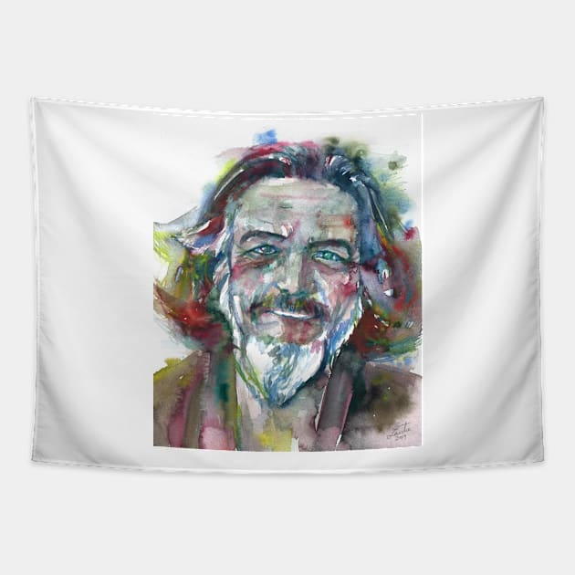 ALAN WATTS watercolor portrait.6 Tapestry by lautir