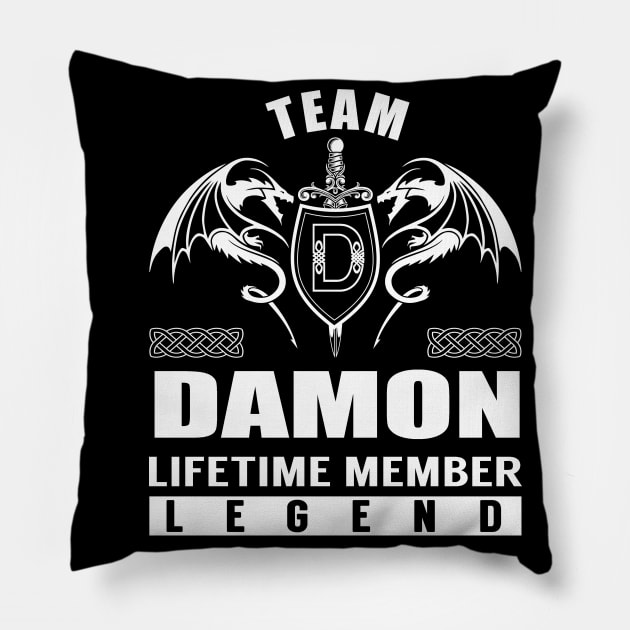 Team DAMON Lifetime Member Legend Pillow by Lizeth