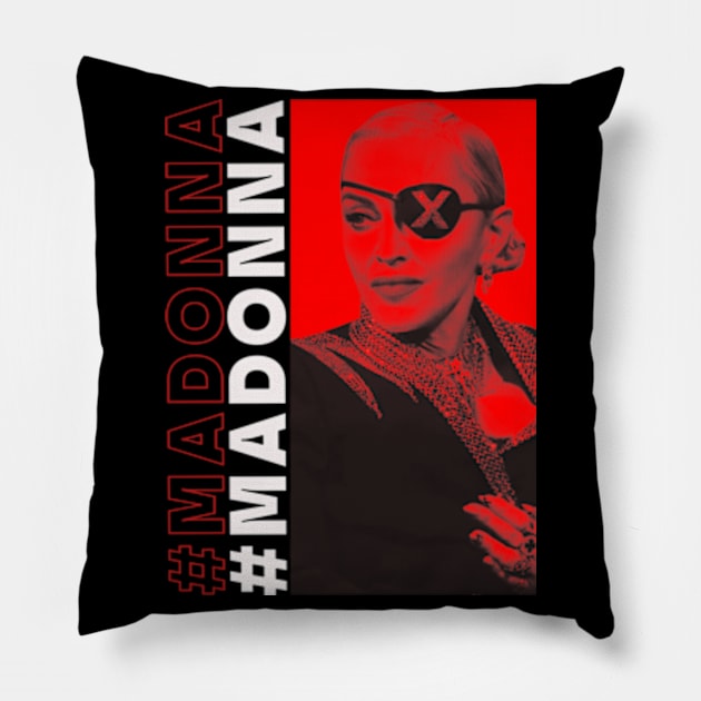 MADONNA RED SPACE Pillow by MiaMagic