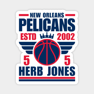 New Orleans Pelicans Jones 5 Basketball Retro Magnet