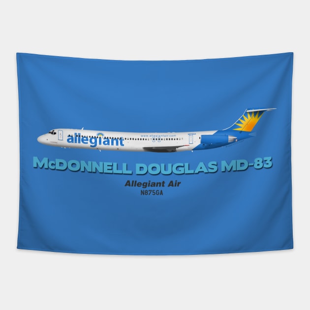 McDonnell Douglas MD-83 - Allegiant Air Tapestry by TheArtofFlying