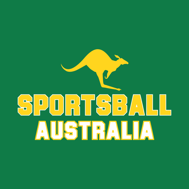 SPORTSBALL AUSTRALIA Varsity Yellow by Simontology