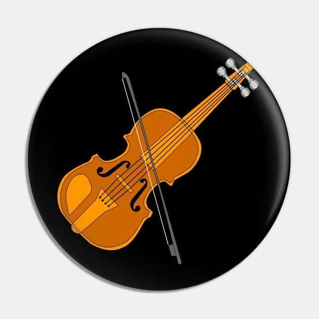 Violin Drawing Pin by Barthol Graphics