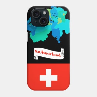 Switzerland Map Phone Case