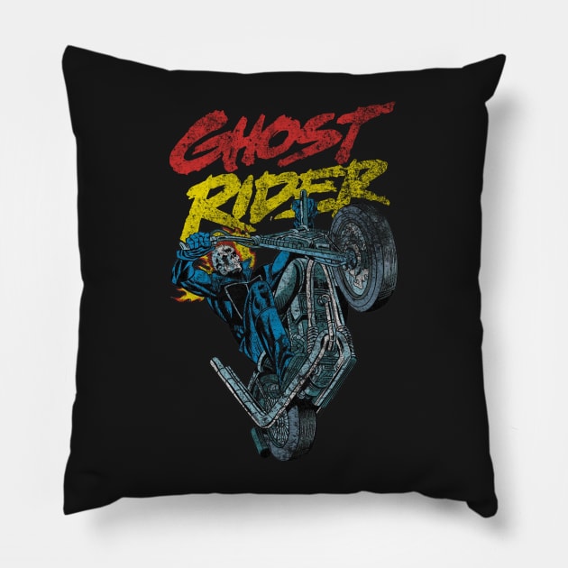 ghost rider classic Pillow by k4k7uz