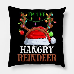 Im The Hangry Reindeer Christmas Funny Pajamas Funny Christmas Gift Pillow