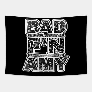 BAD AMY ''BAD F'N AMY'' (ECW PARODY) BLACK N WHITE Tapestry