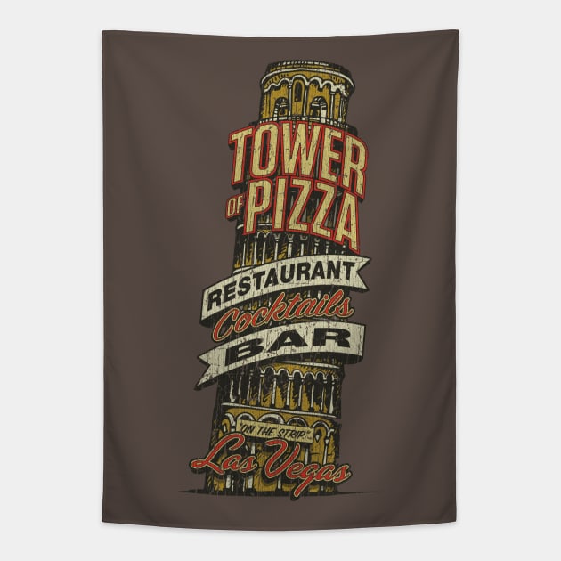 Tower of Pizza Las Vegas 1964 Tapestry by JCD666