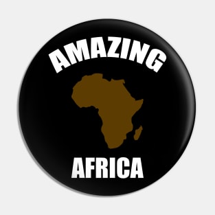 Amazing Africa, Africa Map, Black Pride Pin