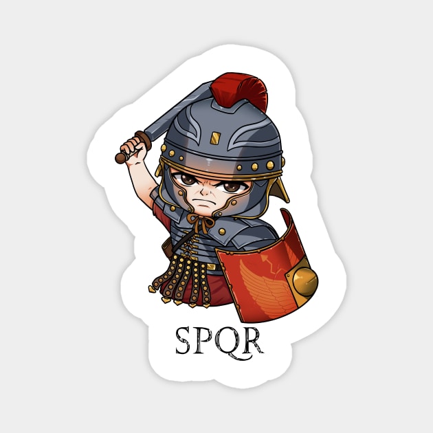 Majestic Legacies: SPQR Design Magnet by Holymayo Tee