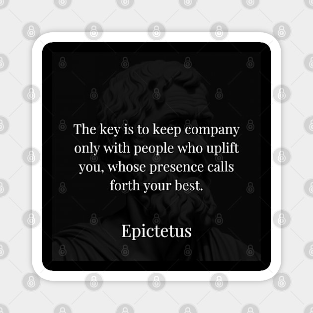 Epictetus's Path to Positive Connections Magnet by Dose of Philosophy