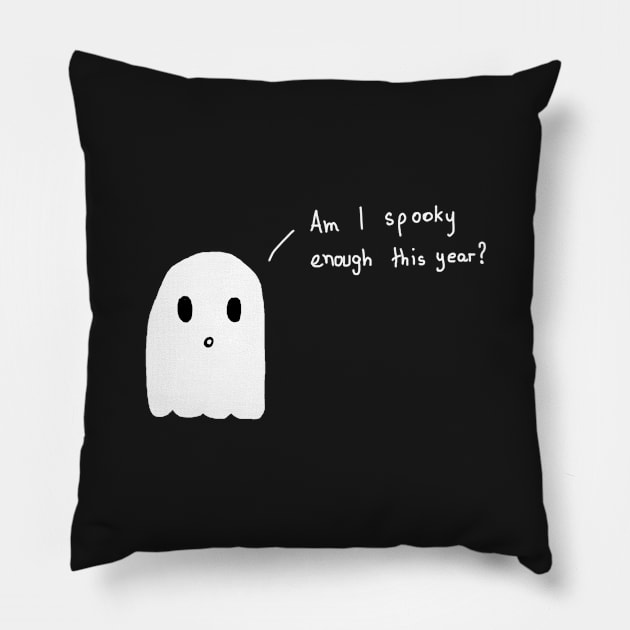 am i spooky enough Pillow by cahacc