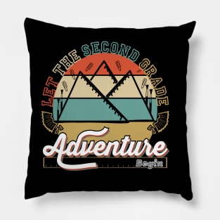 Let The second Grade Adventure Begin Back to School Adventures Second Grade Awaits Pillow