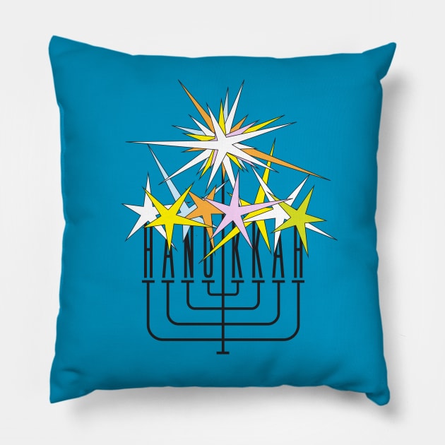 Hanukkah Lights Pillow by Sanford Studio
