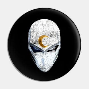 Moon Knight Mask, distressed Pin