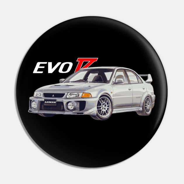 Mitsubish Evo 5 GSR Silver Pin by cowtown_cowboy