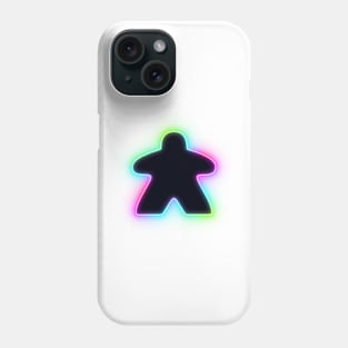 Neon Retro Board Game Meeple Phone Case