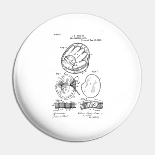 Baseball Glove Patent Drawing Pin