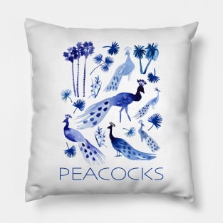 Peacocks Pillow