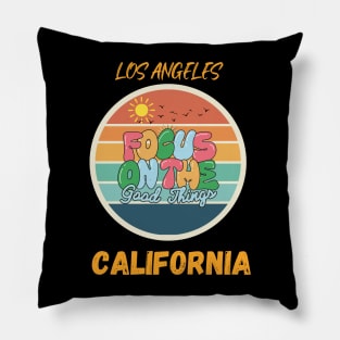 Los Angeles California Good Beaches Pillow