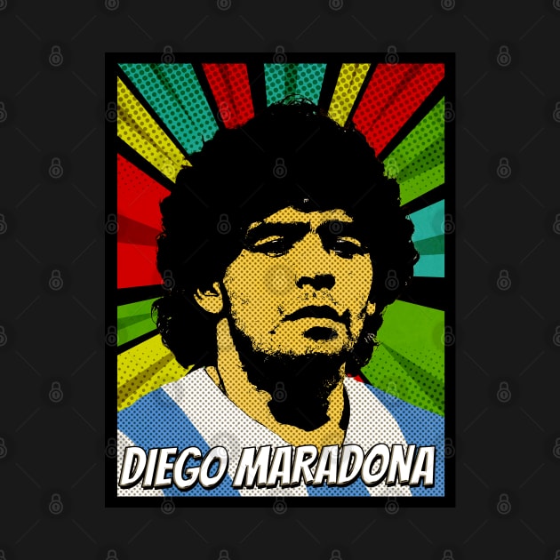 Diego Maradona Pop Art Design // Fan Art by Flasher